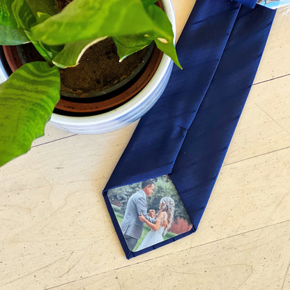 Permanent or Removable Peel & Stick  Custom Photo Patch for Ties for ties, bowties, gifts, tie patch, grandpa, dad, wedding, father of the bride, father's day, micro wedding, anniversary