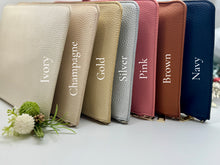 Load image into Gallery viewer, Personalized Clutch/Makeup Bag – Bridesmaid Gift, Maid of Honour Gift, Party Favour, Bachelorette Favor