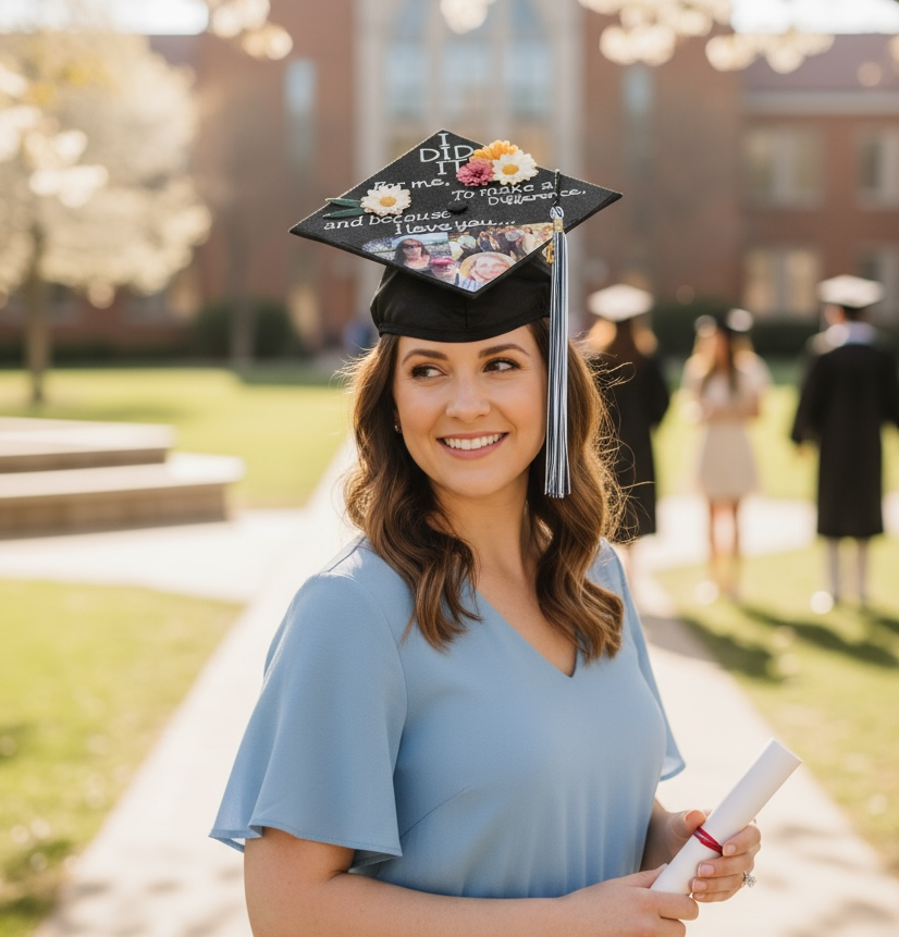 Graduation Cap Photo Patch