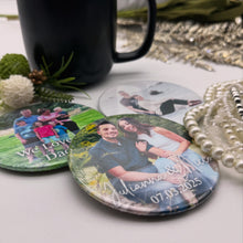Load image into Gallery viewer, Custom Photo Round 3.5" Photo Coaster | Gift giving, wedding favors, personalized