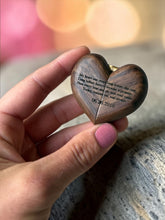 Load image into Gallery viewer, Engraved Proposal Ring Box – Heart-Shaped Wooden Keepsake Jewelry Box