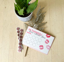 Load image into Gallery viewer, Valentine's 14 Things I Love About You Scratch Card