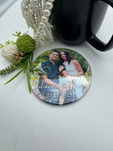 Load image into Gallery viewer, Custom Photo Round 3.5" Photo Coaster | Gift giving, wedding favors, personalized