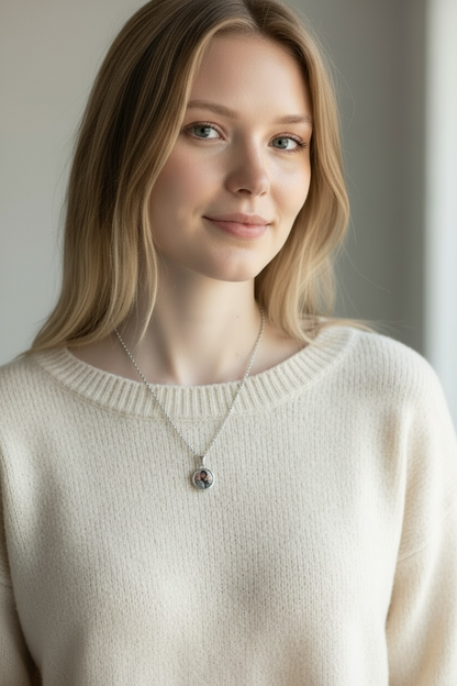 Personalized Photo Tie Clip/Necklace/Earrings