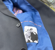 Load image into Gallery viewer, Peel &amp; Stick Permanent or Removable Custom Photo Patch for for ties, suits, bowties, gifts, tie patch, grandpa, dad, wedding, father of the bride, father's day, micro wedding, anniversary