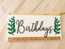 Load image into Gallery viewer, Never-Forget Birthday Reminder Calendar Board